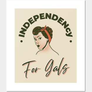 independent woman Posters and Art